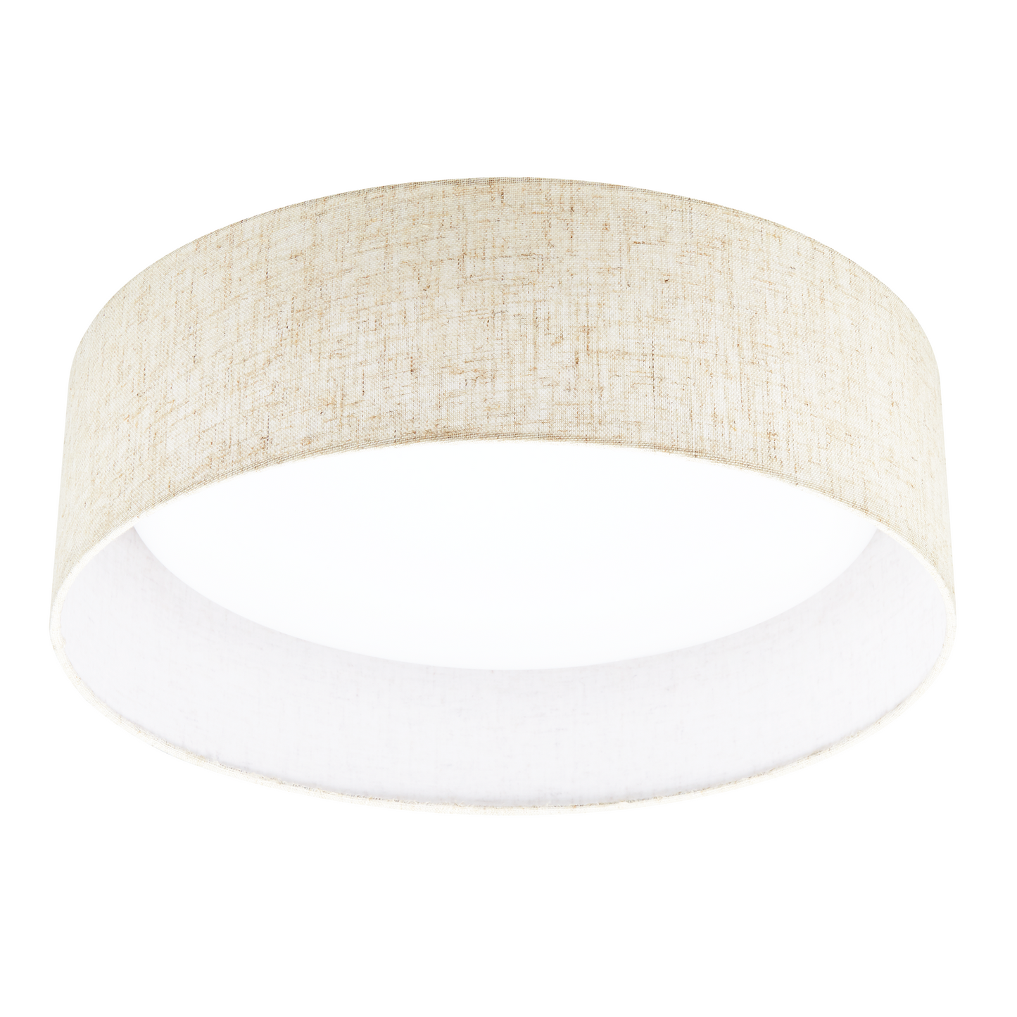 Hamilyeah 15" LED Flush Mount Dimmable Ceiling Light Fixture, with Fabric Shade