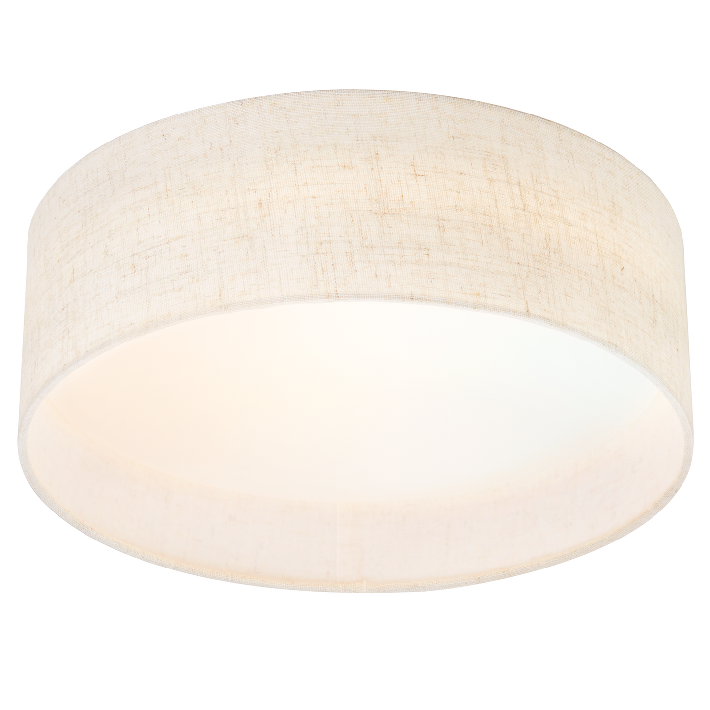 Hamilyeah 12" LED Ceiling Light Flush Mount Dimmable with Fabric Shade