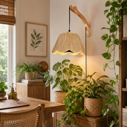 Aurelia Boho Hanging Grow Light Wall Sconce with 18W Bulb