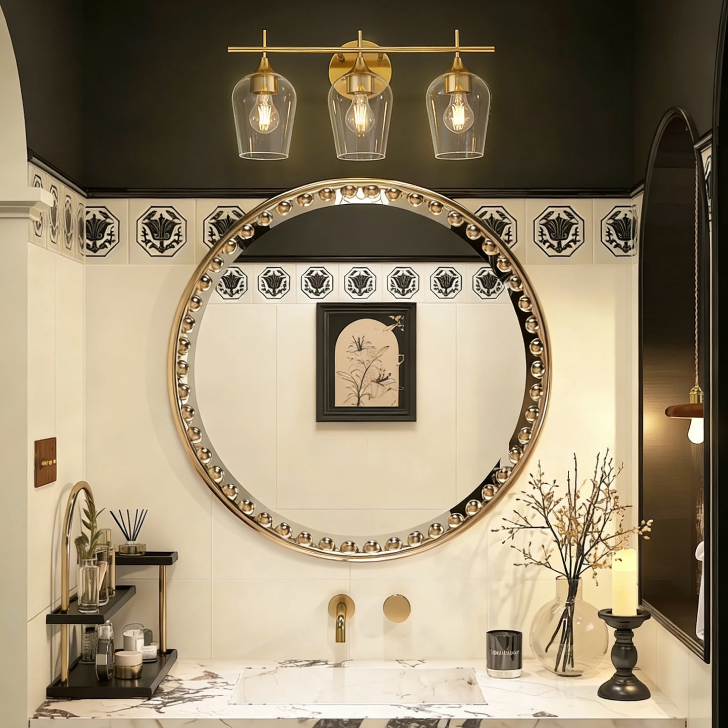 Aurelux 3 Light Vanity Light Fixture