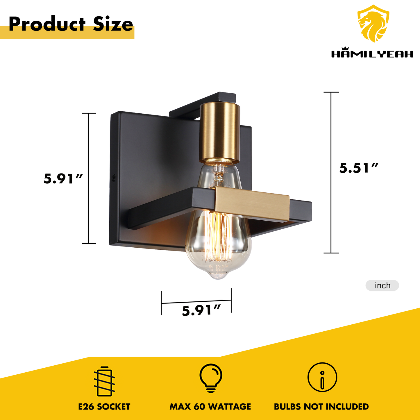 Noir Matte Industrial Wall Sconce set of 2