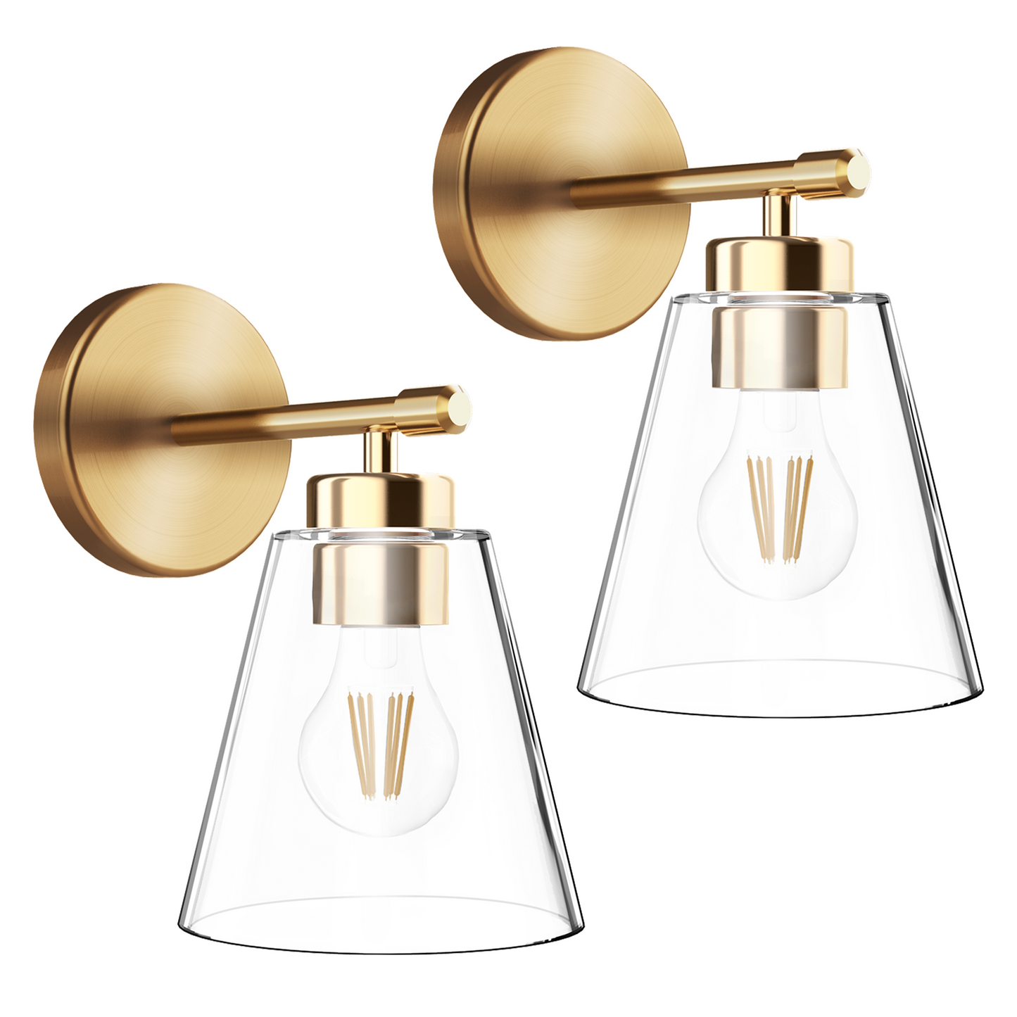 Aurelia Wall Sconces with Triangular Glass Shade