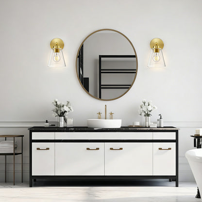 Aurelia Wall Sconces with Triangular Glass Shade