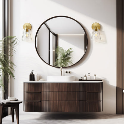 Aurelia Wall Sconces with Triangular Glass Shade