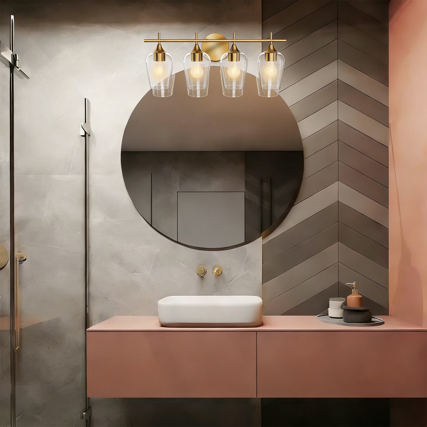 Aurelia 4-Light Bathroom Vanity Light Fixture