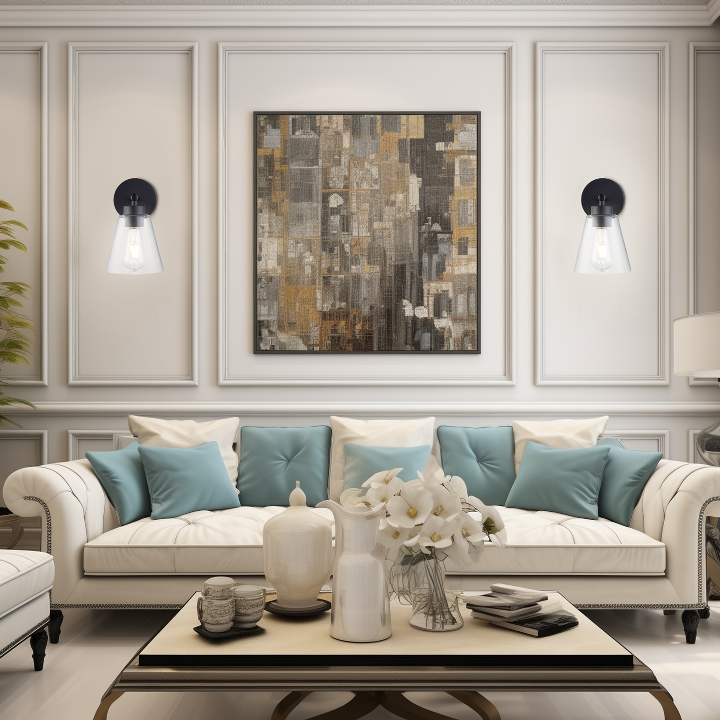 Noir Glass  wall sconces