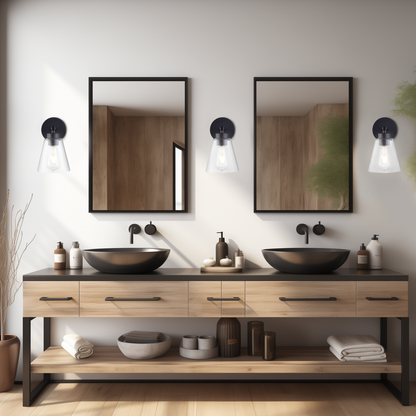 Noir Glass  wall sconces