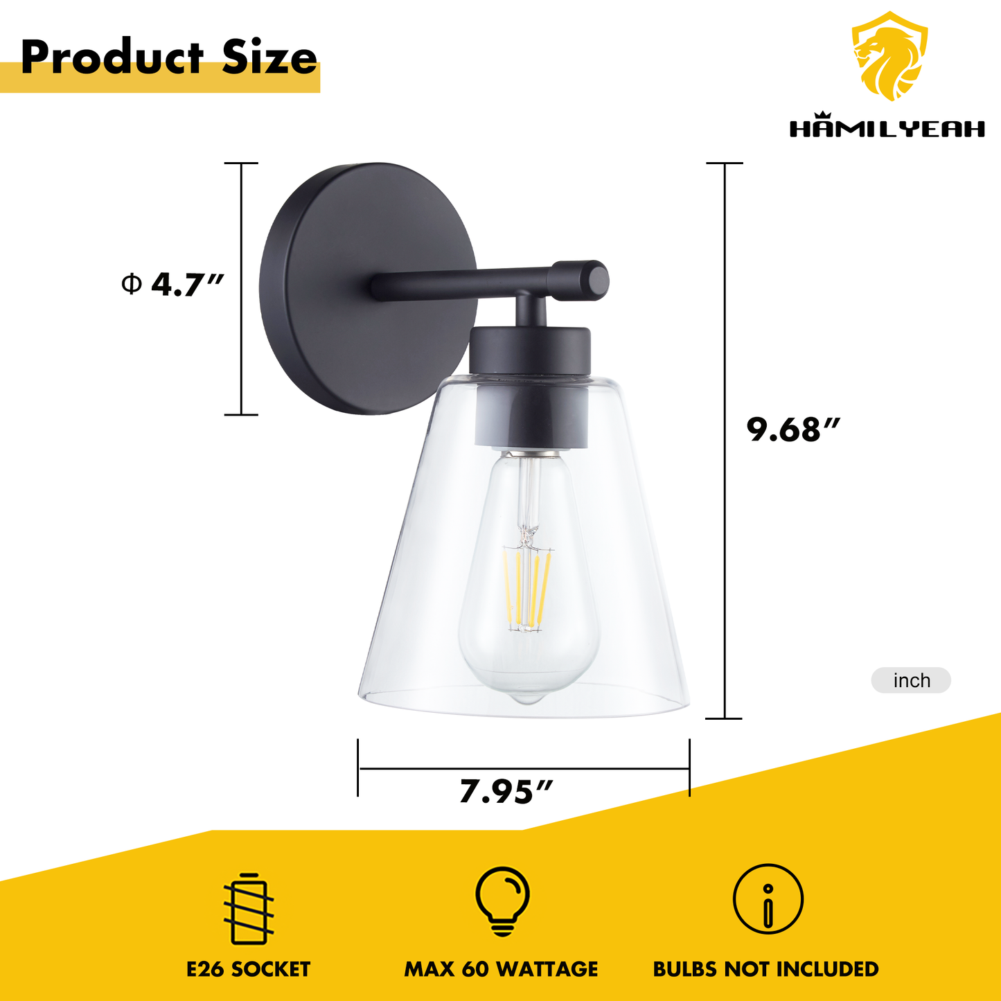 Noir Glass  wall sconces