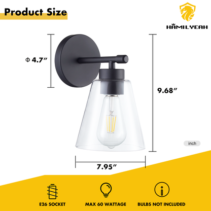 Noir Glass  wall sconces