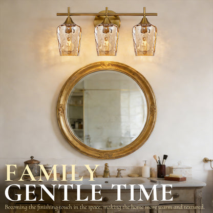 Aurelia 3-Light Brass Gold  Vanity Light