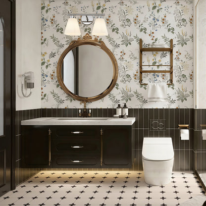 Chrome Vanity Light Fixture with Frosted Milk Glass Shade