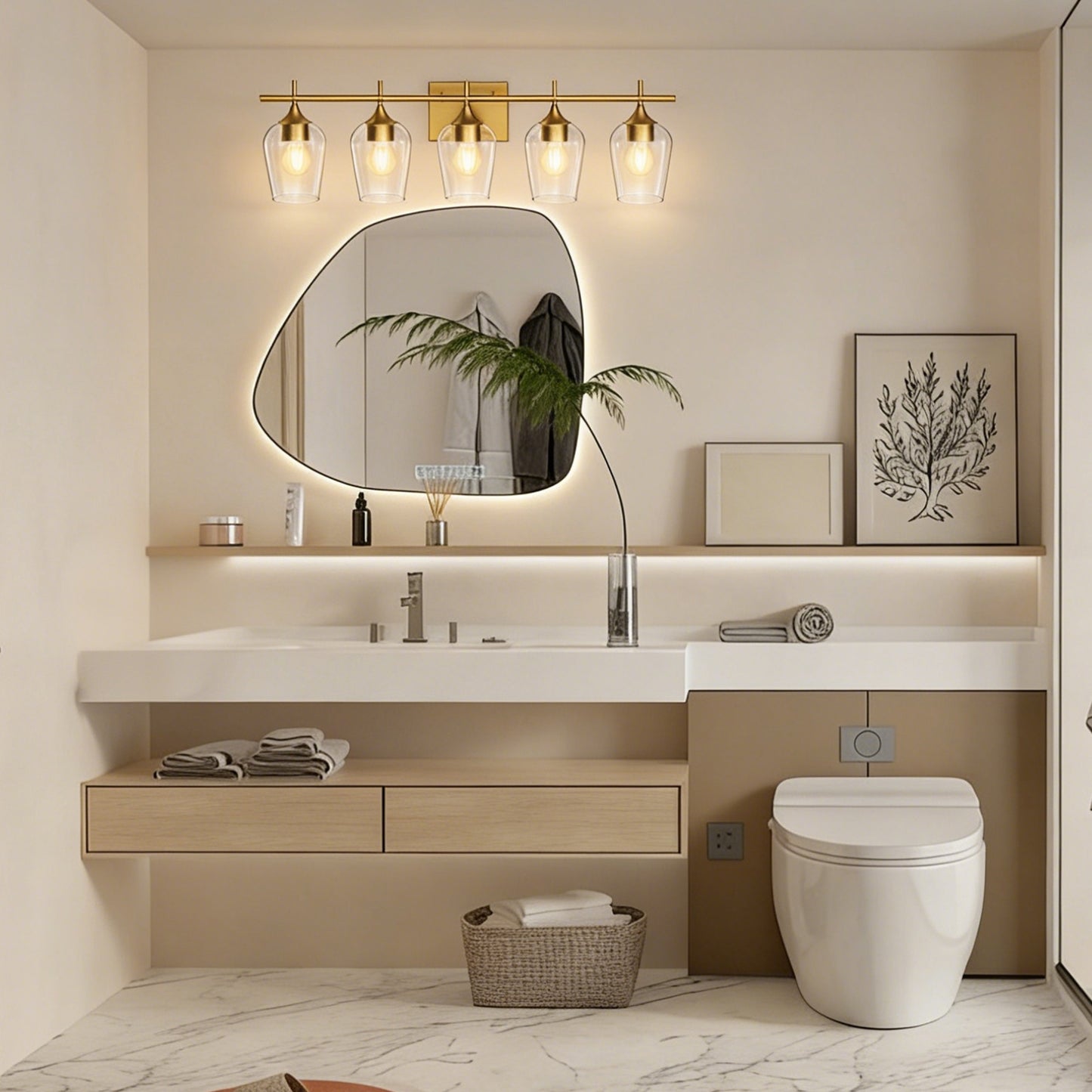 Aurelia 5-Light Vanity Light Fixture