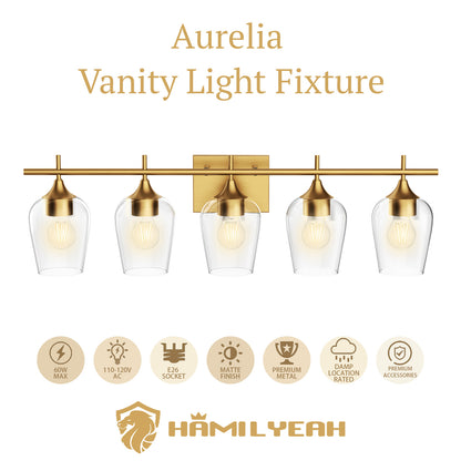 Aurelia 5-Light Vanity Light Fixture