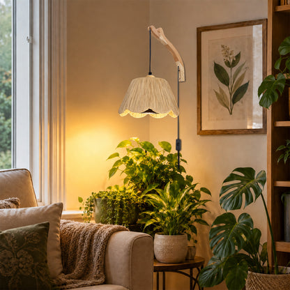 Aurelia Boho Hanging Grow Light Wall Sconce with 18W Bulb