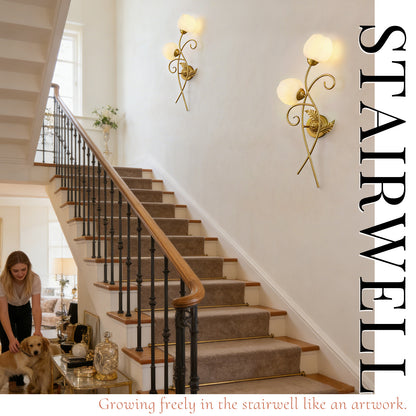 Aurelia Gold 2-Light Vintage Wall Sconces