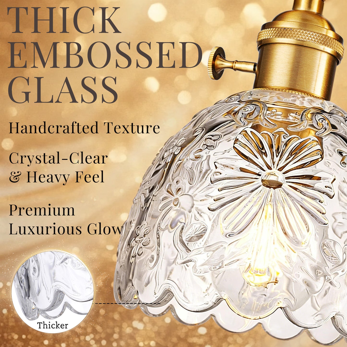 Aurelia 2-Light Floral Glass Vanity Light
