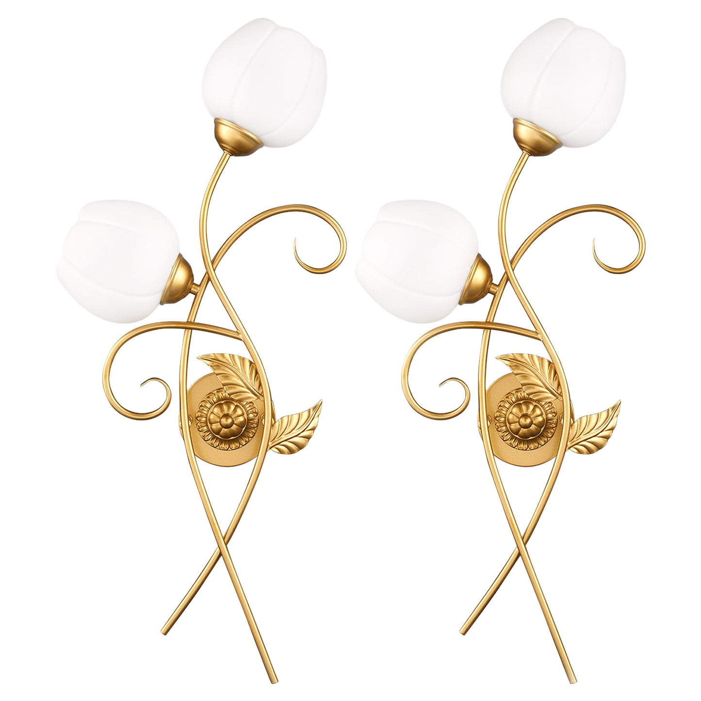 Aurelia Gold Wall Sconces Set of 2