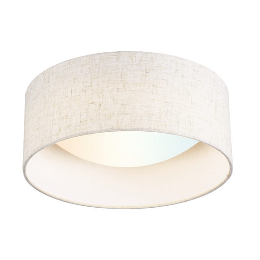 Aeris 10inch LED Flush Mount Ceiling Light with Fabric Shade 5CCT Dimmable