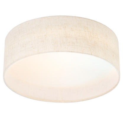Hamilyeah 12" LED Ceiling Light Flush Mount Dimmable with Fabric Shade