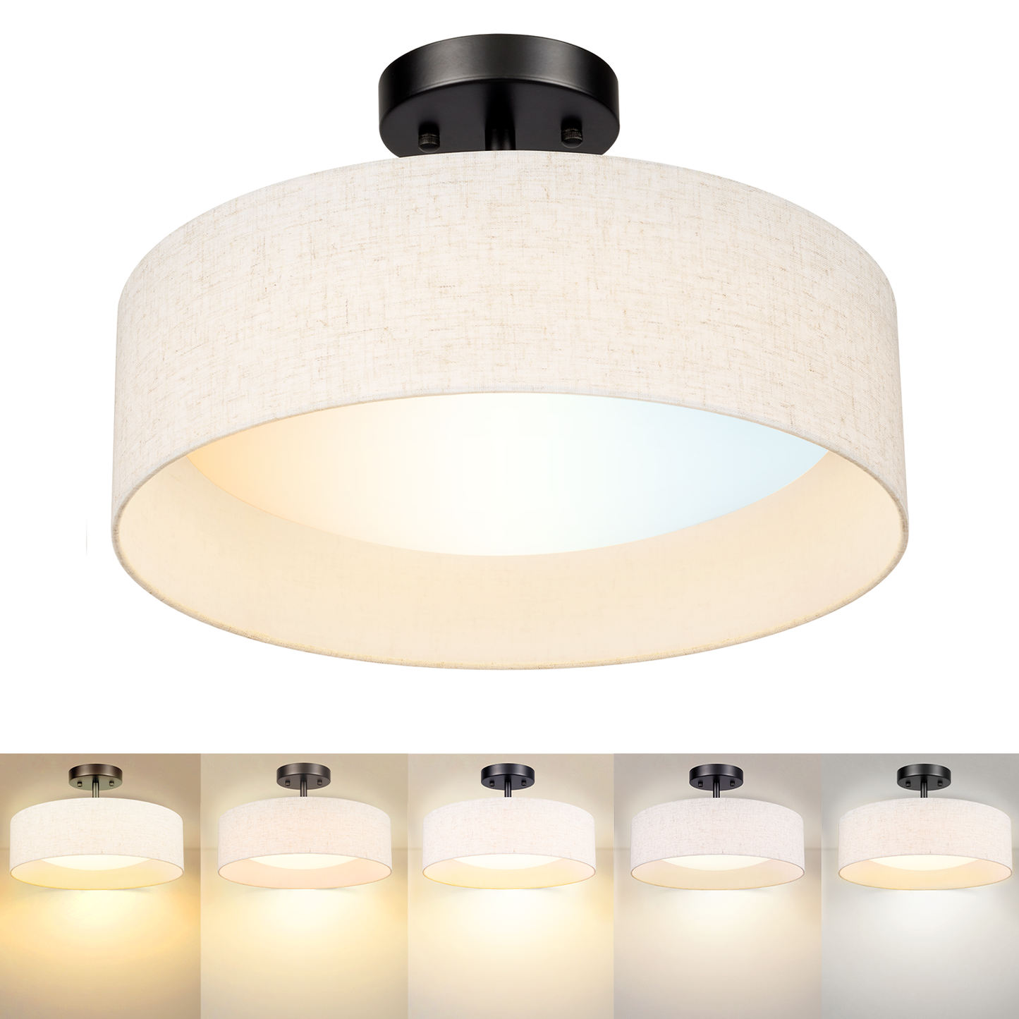 Aeris 15 inch 24W LED Flush Mount Ceiling Light