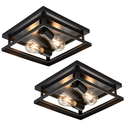 Noir Farmhouse Ceiling Light Fixture