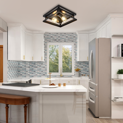 Noir Farmhouse Ceiling Light Fixture