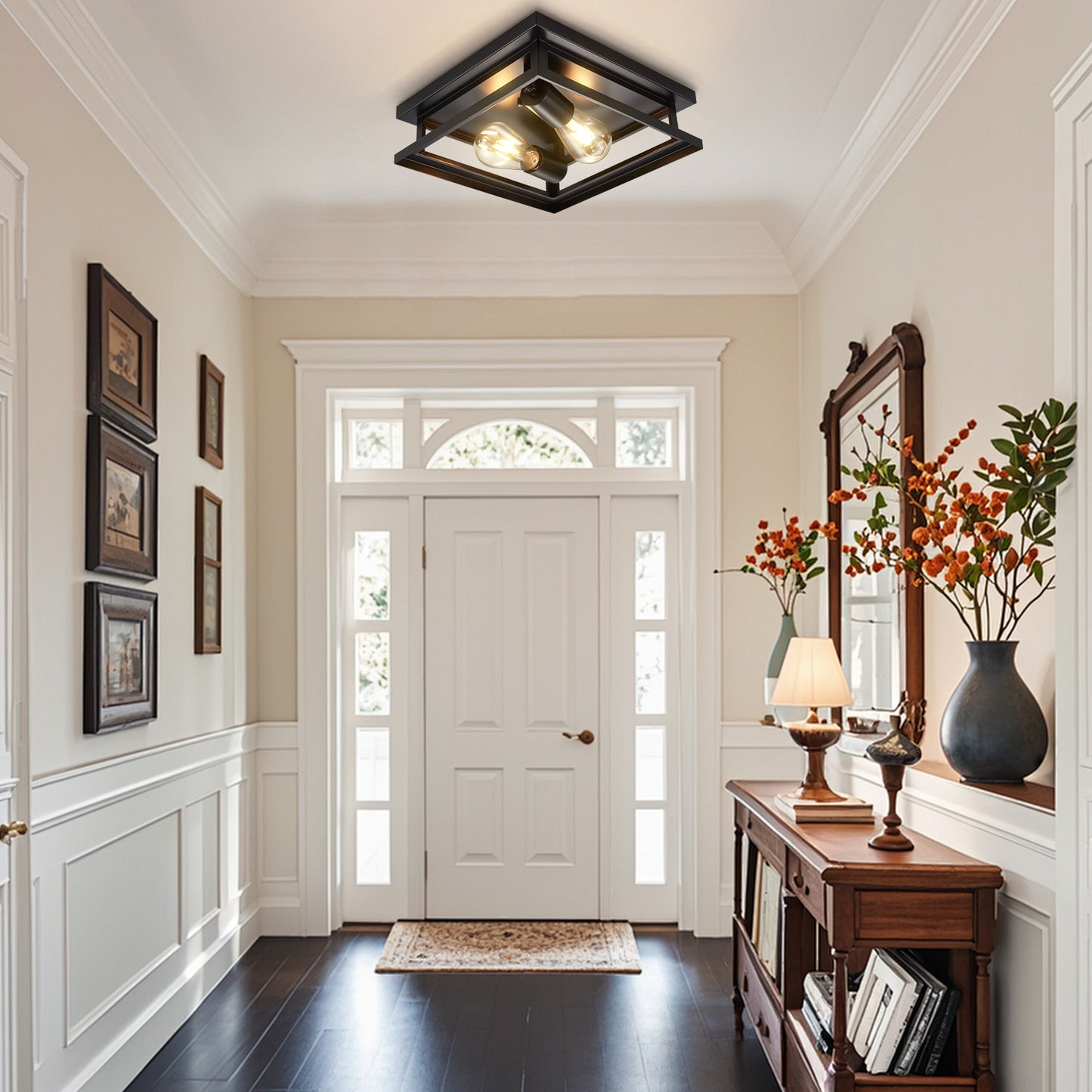 Noir Farmhouse Ceiling Light Fixture