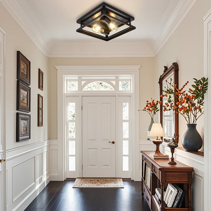 Noir Farmhouse Ceiling Light Fixture