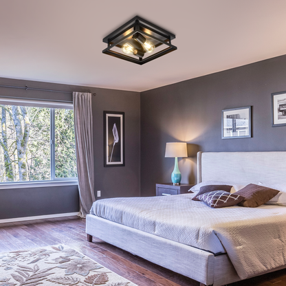 Noir Farmhouse Ceiling Light Fixture