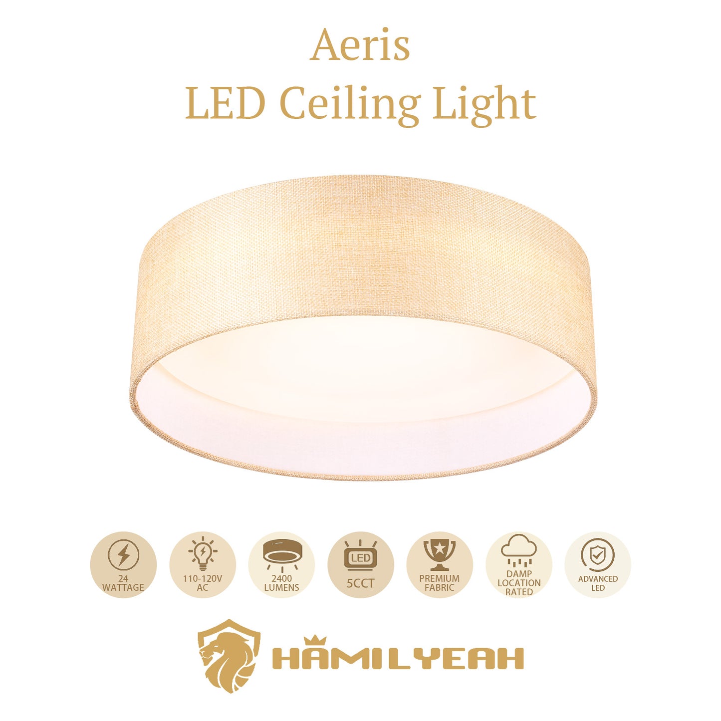 Aeris 12inch LED Flush Mount Ceiling Light