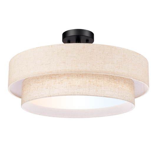 Aeris 20 Inch 48W LED Semi Flush Mount Ceiling Light