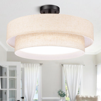 Aeris 20 Inch 48W LED Semi Flush Mount Ceiling Light