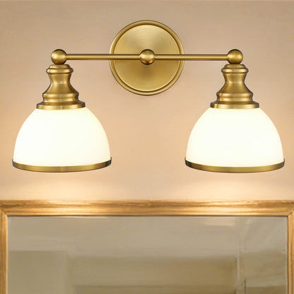Aurelia 2-Light Gold Bathroom Vanity Light