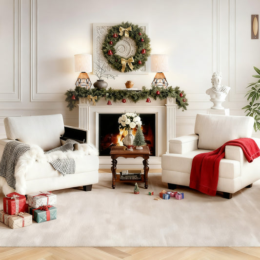 Hamilyeah Table Lamps Set of 2, Woven Lamps Farmhouse Bedside Lamps with White Fabric Shade