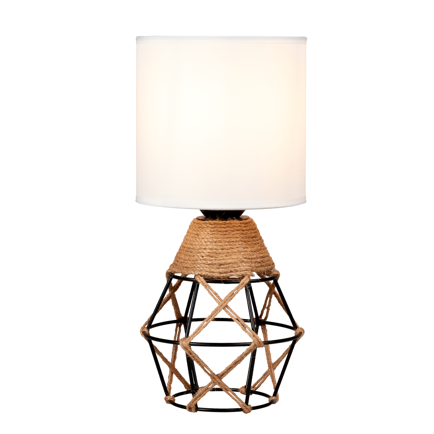 Cozyloom Woven Bedside Lamps for Nightstand with On/Off Switch