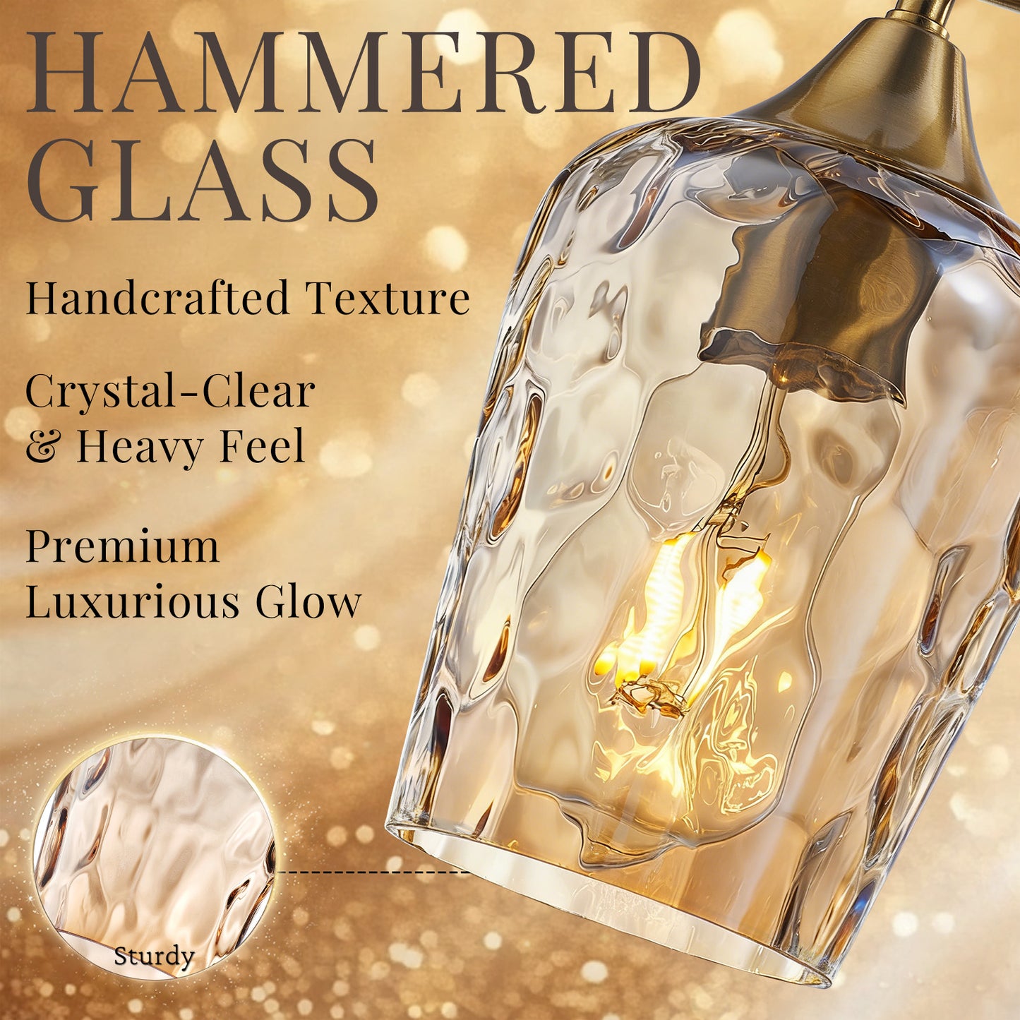 Aurelia 3-Light Brass Gold  Vanity Light