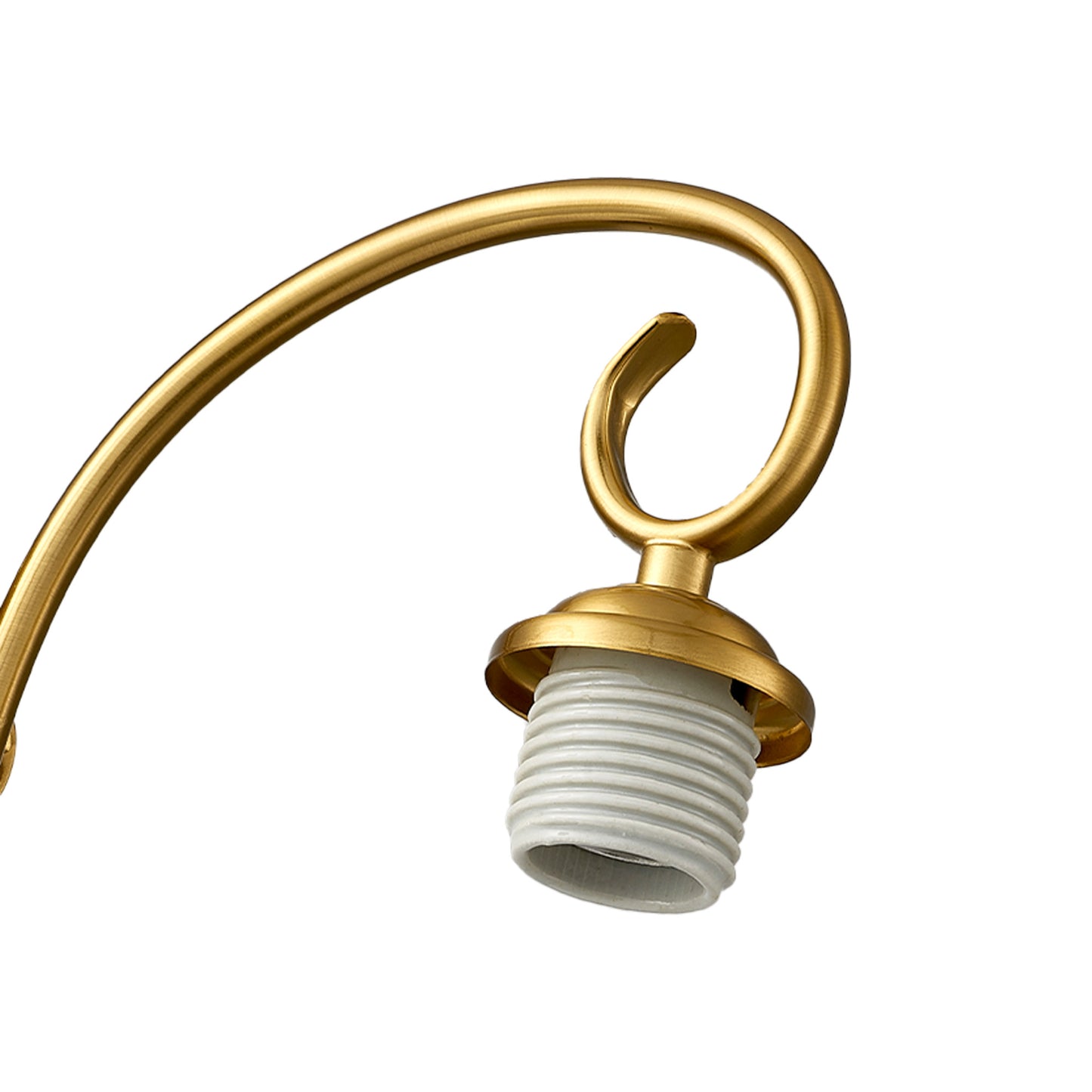 Aurelux Gold 2-Light Glass  Floral Vanity Light  Fixture
