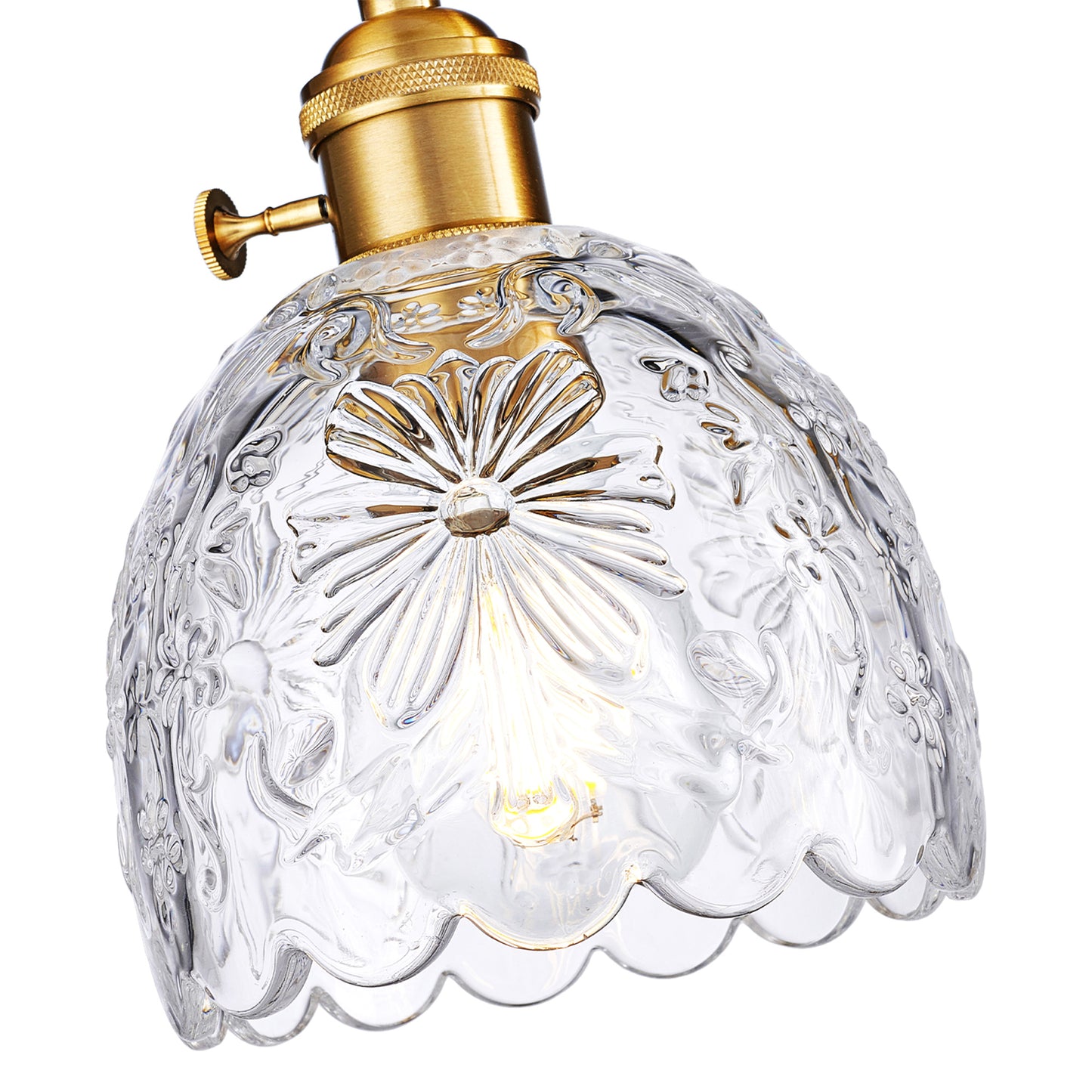 Aurelia 3-Light Floral Glass Vanity Light