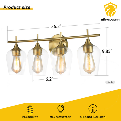 Aurelia 4-Light Bathroom Vanity Light Fixture