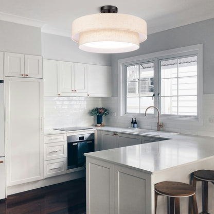 Aeris 20 Inch 48W LED Semi Flush Mount Ceiling Light